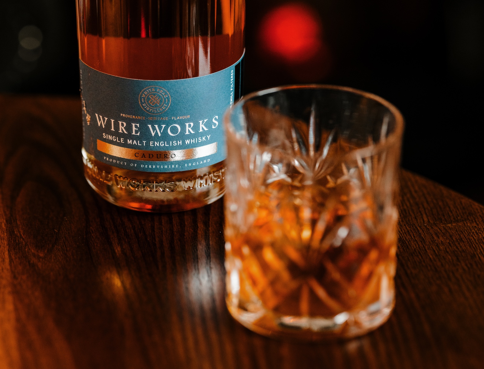 Wire Works English whisky served at The Charleston