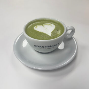 Matcha latte for The Charleston from Cafeology