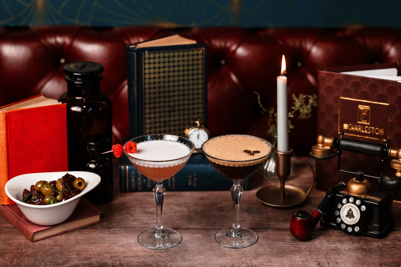 Coupe cocktails at The Charleston